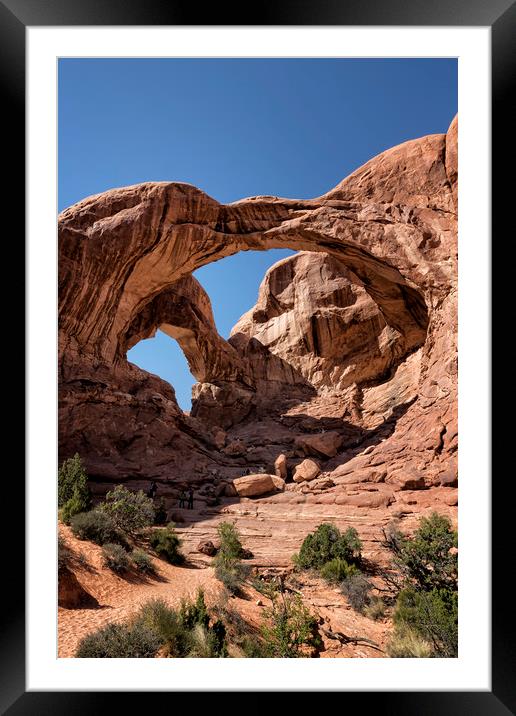 Double Arch, Vertical Framed Mounted Print by Belinda Greb