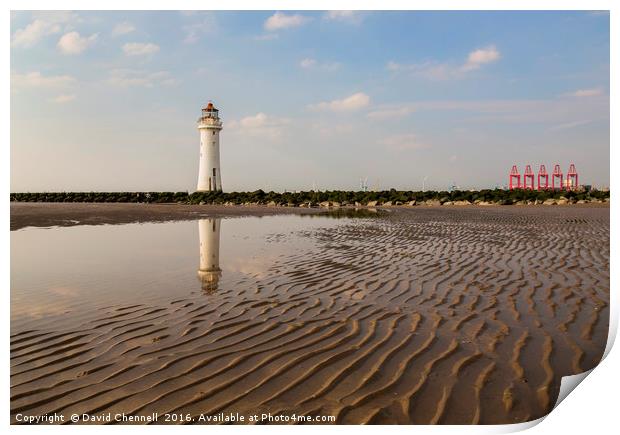 New Brighton Lighthouse  Print by David Chennell