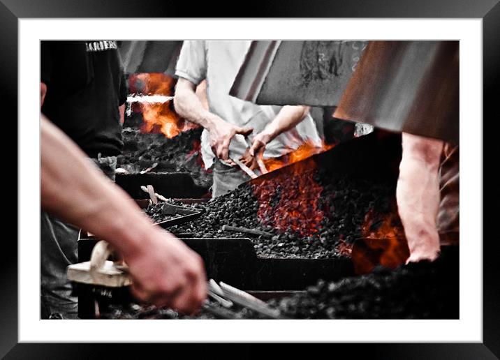 The Farriers Kitchen Framed Mounted Print by tony golding