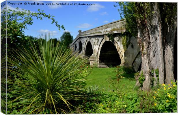 The now disused Atcham Bridge Canvas Print by Frank Irwin