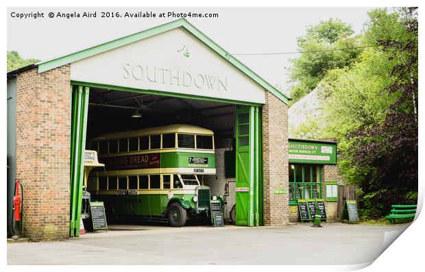 Southdown Bus Print by Angela Aird
