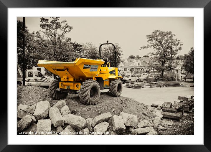 Tadcaster Dumper  Framed Mounted Print by Rob Hawkins