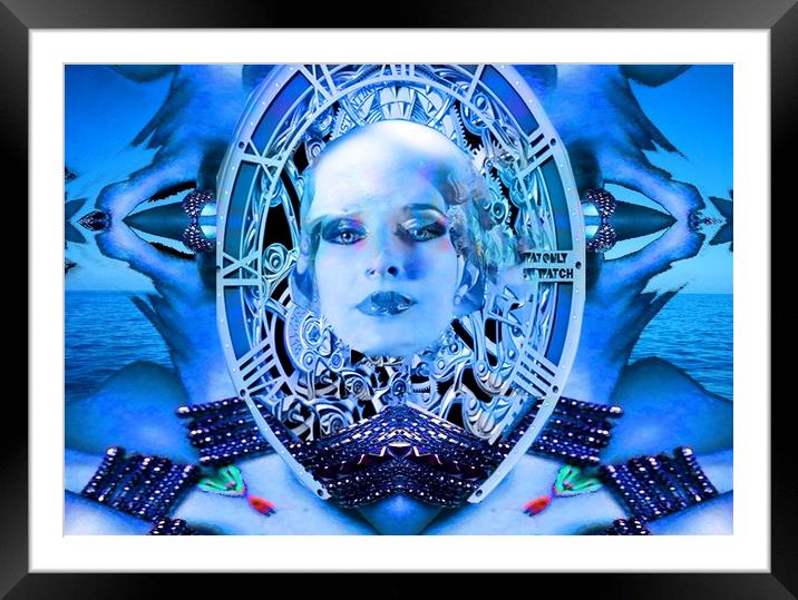 Clockwork Blue Framed Mounted Print by Matthew Lacey