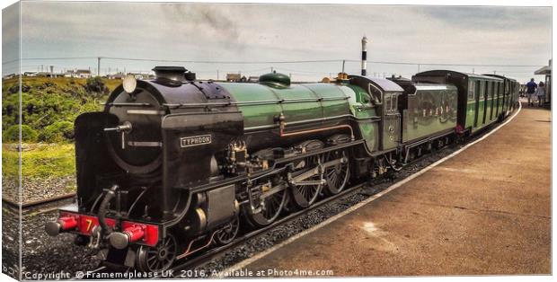 No7 Typhoon at the New Dungeness station  Canvas Print by Framemeplease UK