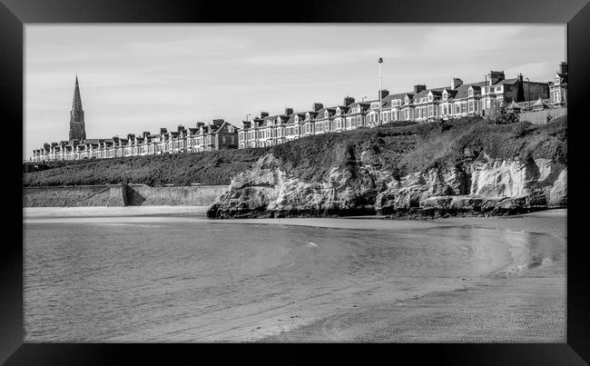 Cullercoats in Mono........... Framed Print by Naylor's Photography