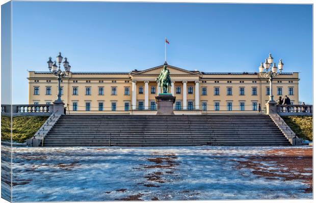 Norwegian Palace Canvas Print by Valerie Paterson