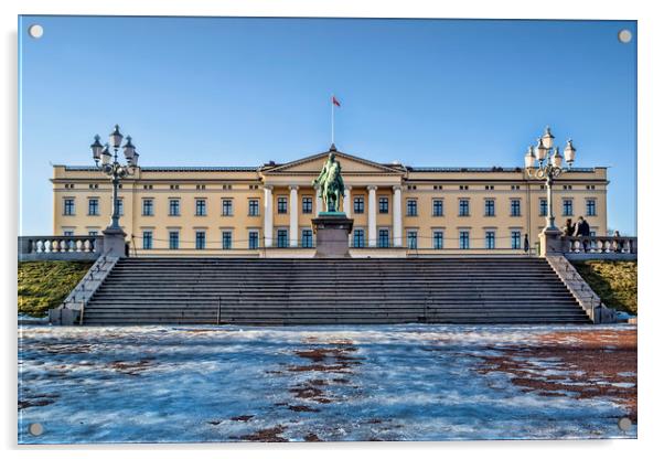 Norwegian Palace Acrylic by Valerie Paterson