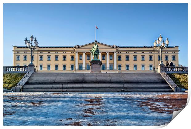 Norwegian Palace Print by Valerie Paterson