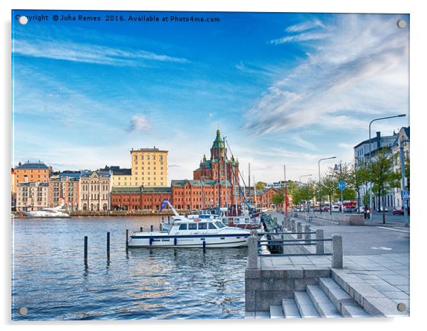 Helsinki Harbour Acrylic by Juha Remes
