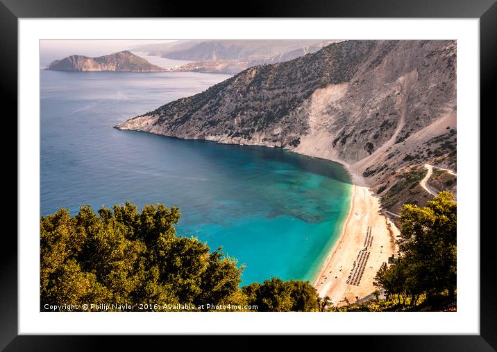 Mystical Myrtos............. Framed Mounted Print by Naylor's Photography