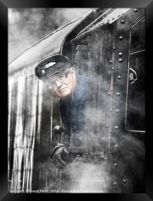 The Train Driver Framed Print by David Smith