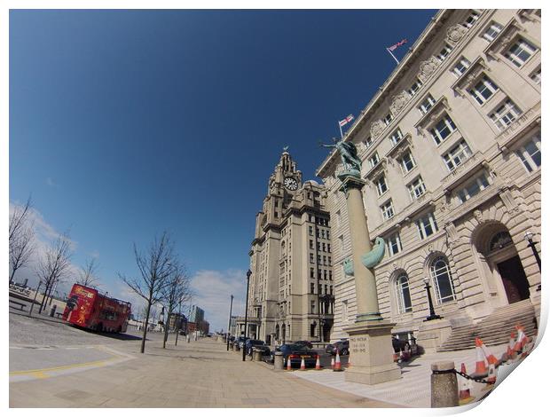 Liverpool Liver Bird Marianne McLean Print by Marianne McLean