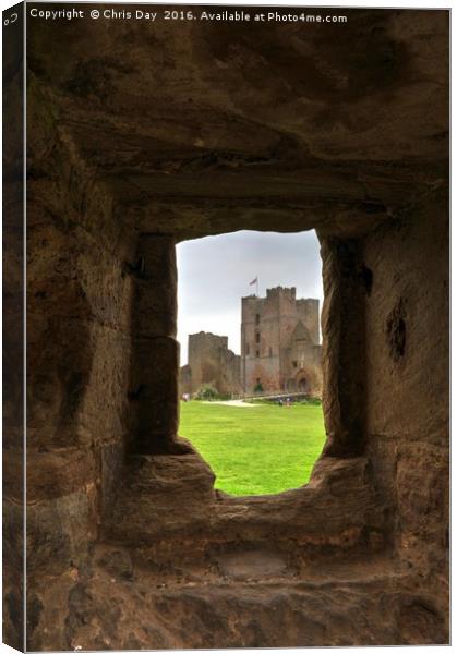 Ludlow Castle Canvas Print by Chris Day