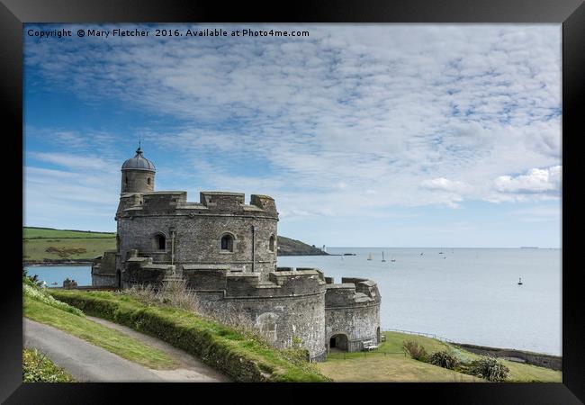 St Mawes Castle Framed Print by Mary Fletcher