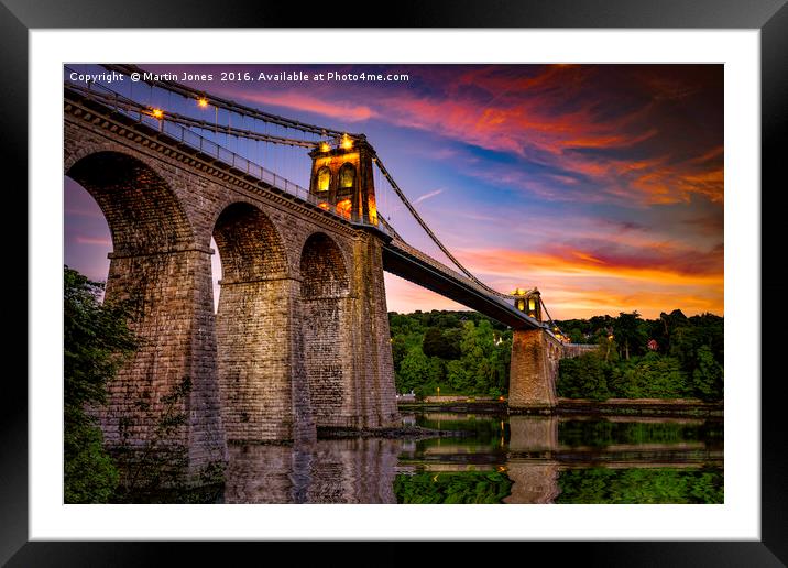 Sun up over Menai Framed Mounted Print by K7 Photography