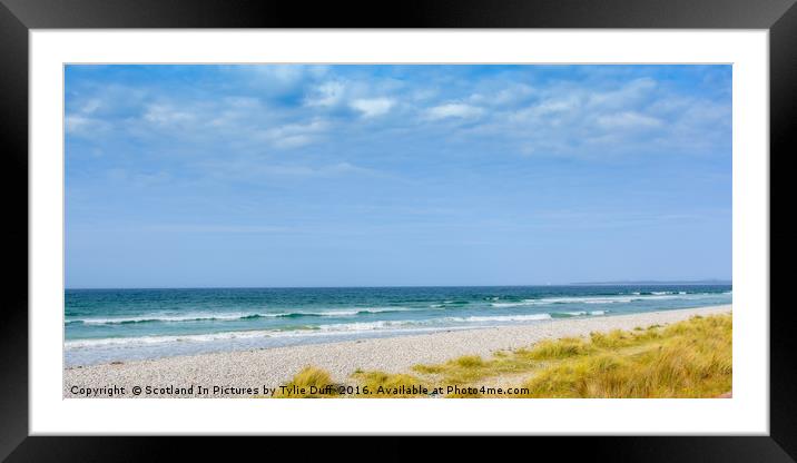 Findhorn Beach Framed Mounted Print by Tylie Duff Photo Art