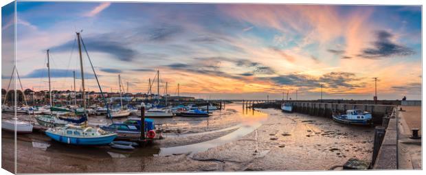 Ryde Harbour Panorama Canvas Print by Wight Landscapes