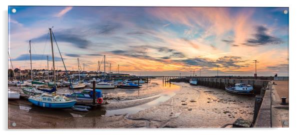 Ryde Harbour Panorama Acrylic by Wight Landscapes