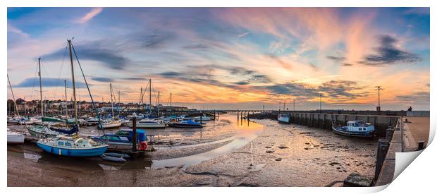 Ryde Harbour Panorama Print by Wight Landscapes