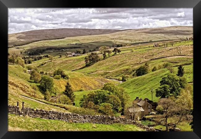 Weardale Countryside North Pennines Framed Print by Martyn Arnold