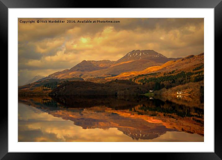 Loch Lomond Framed Mounted Print by Nick Wardekker
