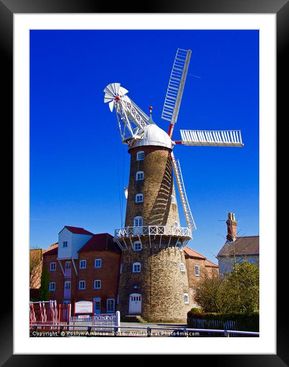 Maud Fosters Mill Boston Framed Mounted Print by Ros Ambrose