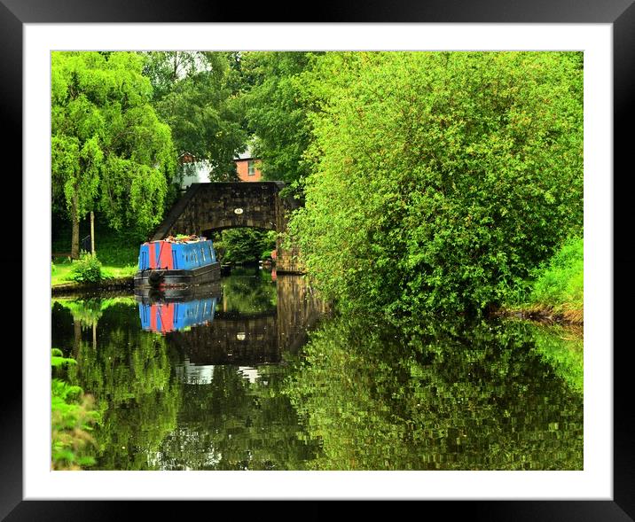 summer reflections Framed Mounted Print by Andy Smith