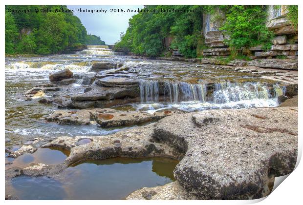 Lower Falls Aysgarth 2 - Yorkshire Dales Print by Colin Williams Photography