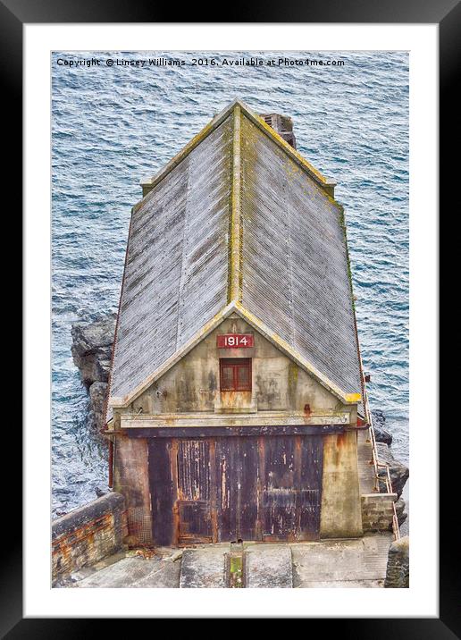 The Old Lizard Point Lifeboat Station, Cornwall Framed Mounted Print by Linsey Williams