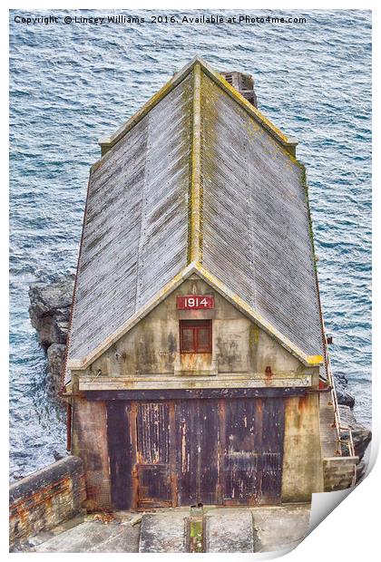 The Old Lizard Point Lifeboat Station, Cornwall Print by Linsey Williams