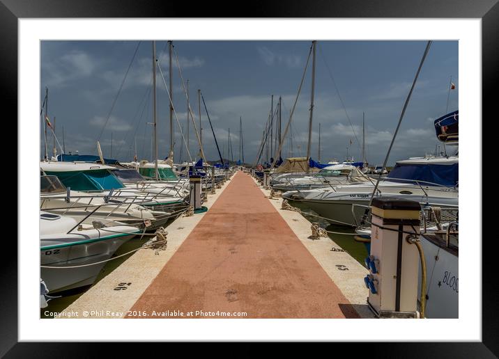 At the harbour Framed Mounted Print by Phil Reay