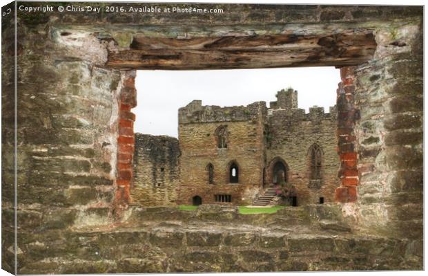 Ludlow Castle Canvas Print by Chris Day