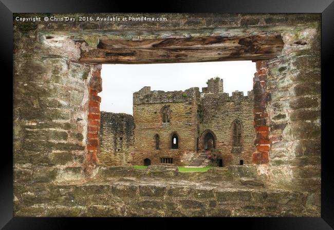 Ludlow Castle Framed Print by Chris Day