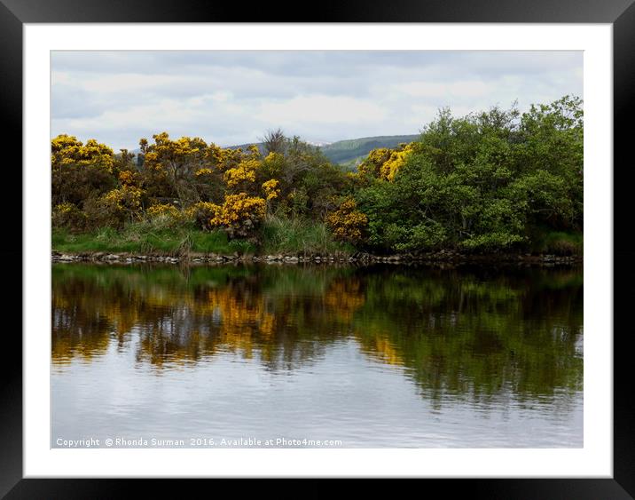 The Averon in the Highlands Framed Mounted Print by Rhonda Surman