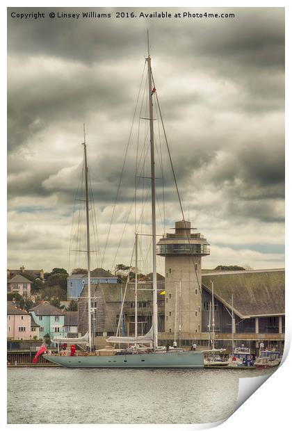 Falmouth, Cornwall Print by Linsey Williams