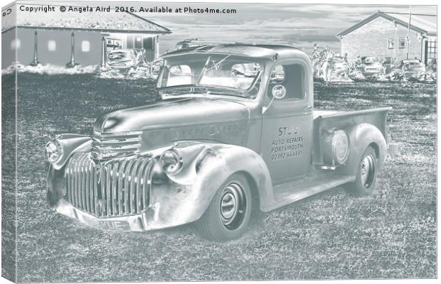 Vintage Truck. Canvas Print by Angela Aird