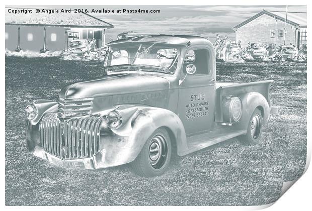 Vintage Truck. Print by Angela Aird