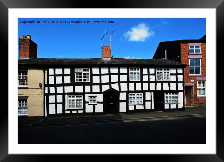 Old house in Whitchurch Framed Mounted Print by Frank Irwin