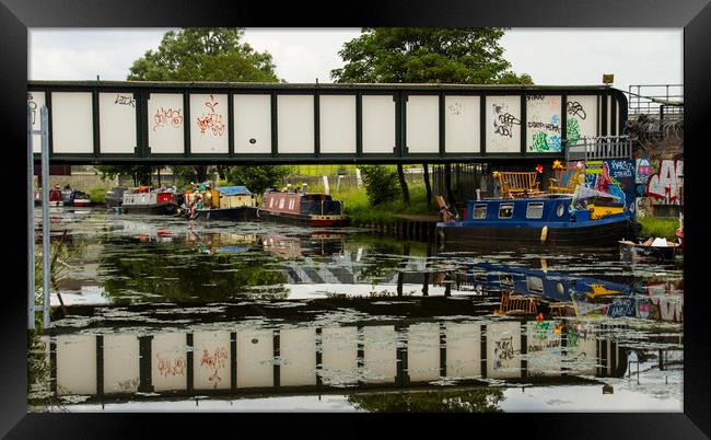 River Lea at Hackney Wick Framed Print by David French