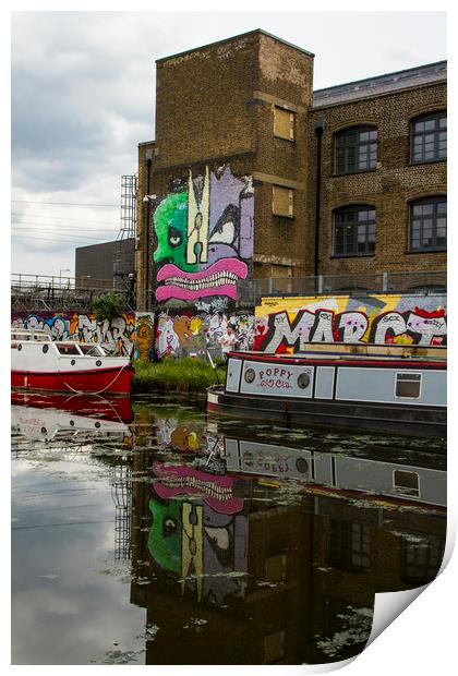 River Lea at Hackney Wick Print by David French