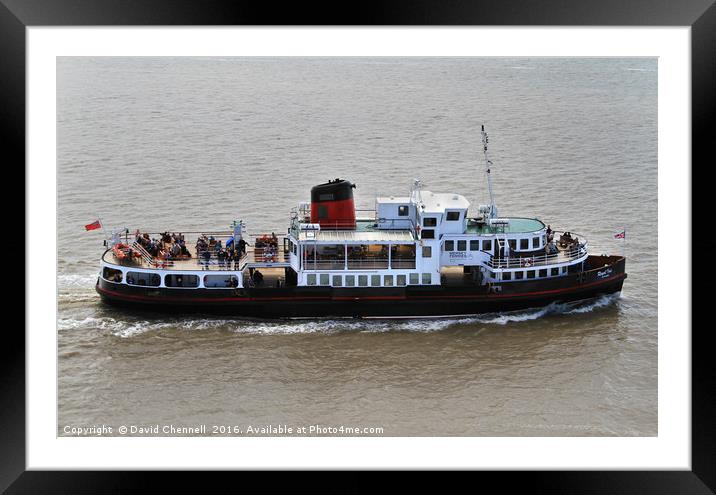 Mersey Ferry Royal Iris Framed Mounted Print by David Chennell