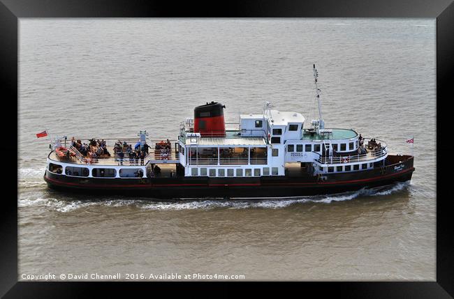 Mersey Ferry Royal Iris Framed Print by David Chennell