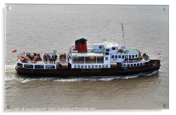 Mersey Ferry Royal Iris Acrylic by David Chennell