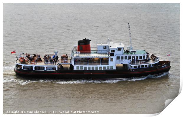Mersey Ferry Royal Iris Print by David Chennell