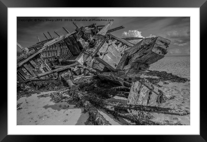 Ship Wreck! Framed Mounted Print by Tony Sharp LRPS CPAGB