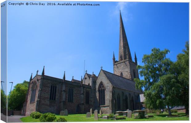 St Mary the Virgin Ross-on-Wye Canvas Print by Chris Day