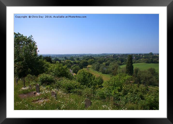 Wye Valley from the Prospect Ross-on-Wye Framed Mounted Print by Chris Day