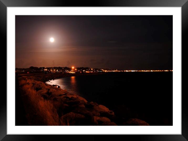 Night Light Framed Mounted Print by Emma Roberts