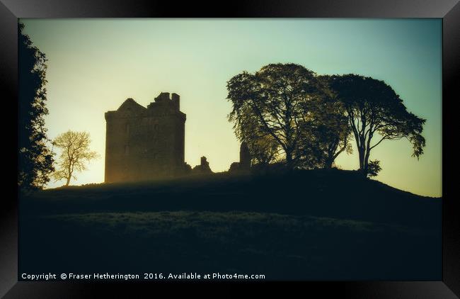 Castle Mist Framed Print by Fraser Hetherington