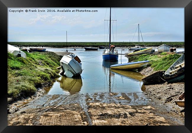 Heswall Beach and its slipway Framed Print by Frank Irwin